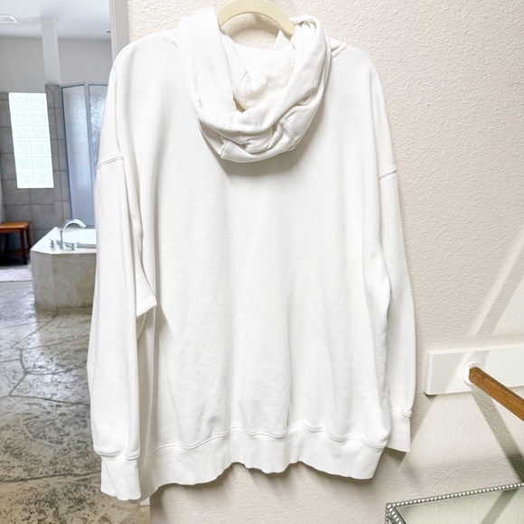 NEW Nike Sportswear Oversized Fleece Pullover Hoodie White XL NWOT - Picture 7 of 7